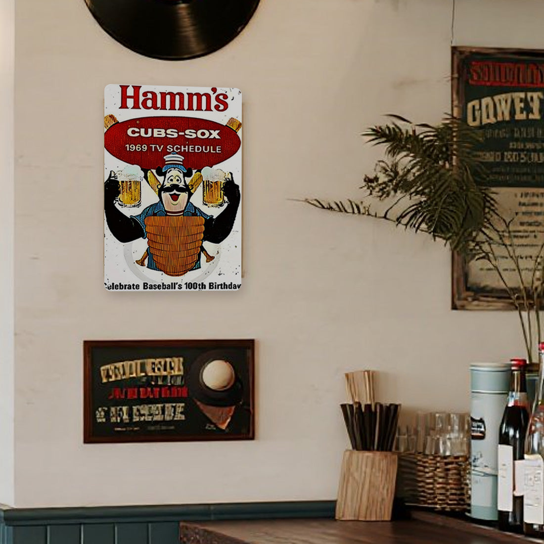 Hamm's Beer 1969 Cubs-Sox Schedule