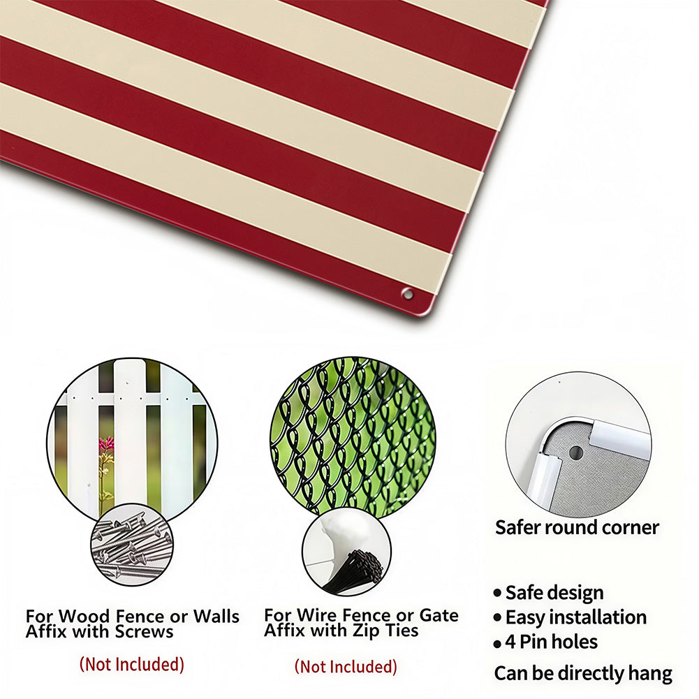 1776 Betsy Ross Flag Metal Sign – Patriotic Americana Wall Decor