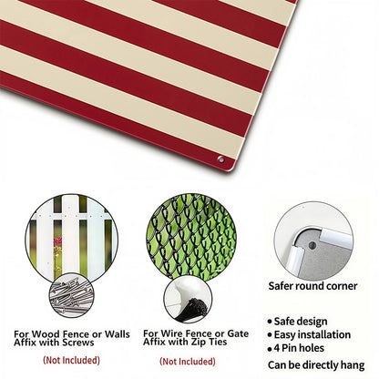 1776 Betsy Ross Flag Metal Sign – Patriotic Americana Wall Decor