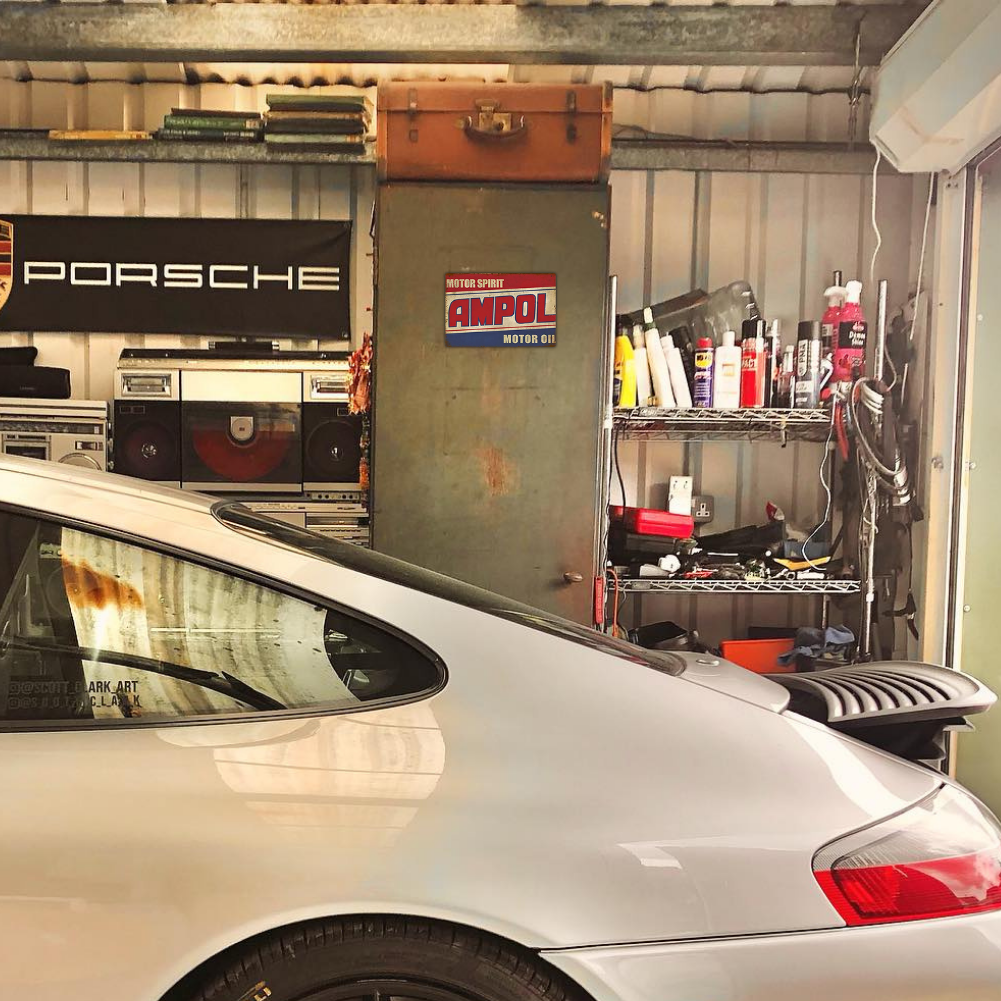 AMPOL Motor Spirit Vintage Tin Sign