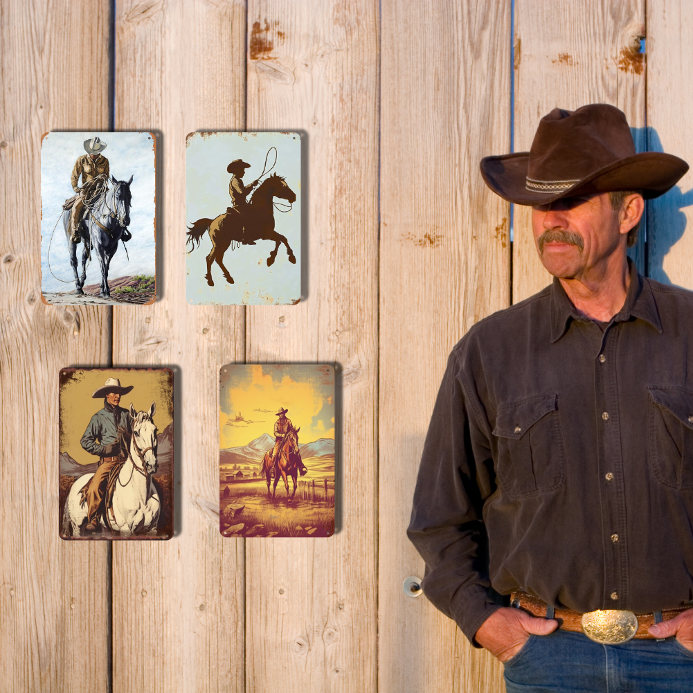4PCs-Cowboy on Horseback