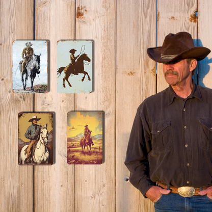 4PCs-Cowboy on Horseback