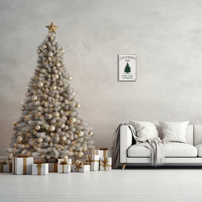 "Columbia Inn Pine Tree Vermont" White Christmas
