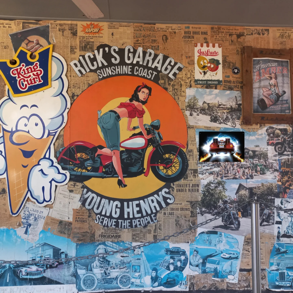 Back to the Future DeLorean &  OUTATIME Tin Sign