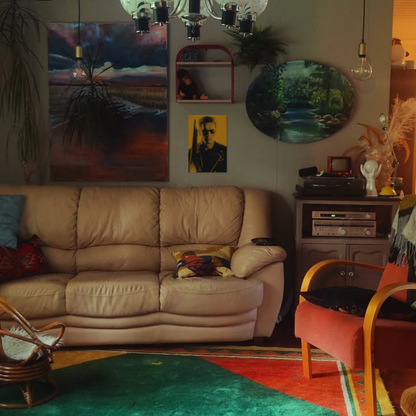 Arnold Pop-Art Halftone Portrait Tin Sign