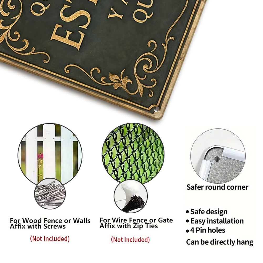 Que Dios Bendiga Este Hogar – Metal Wall Sign