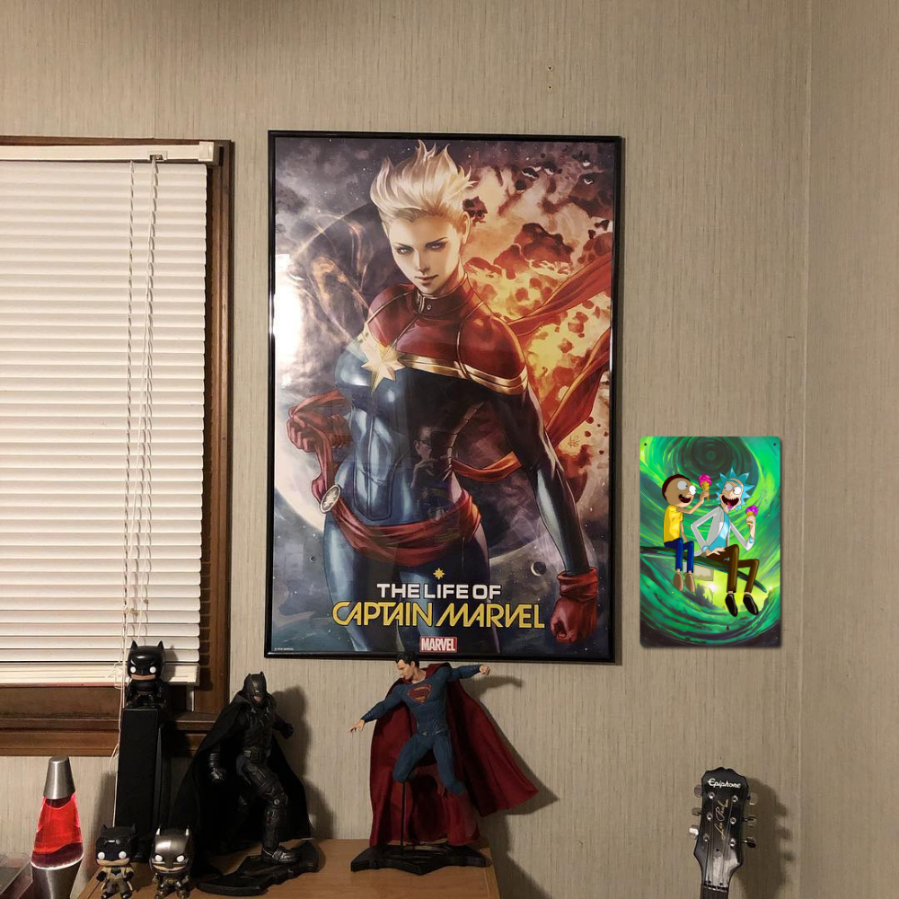 Rick and Morty Portal Ice Cream Tin Sign