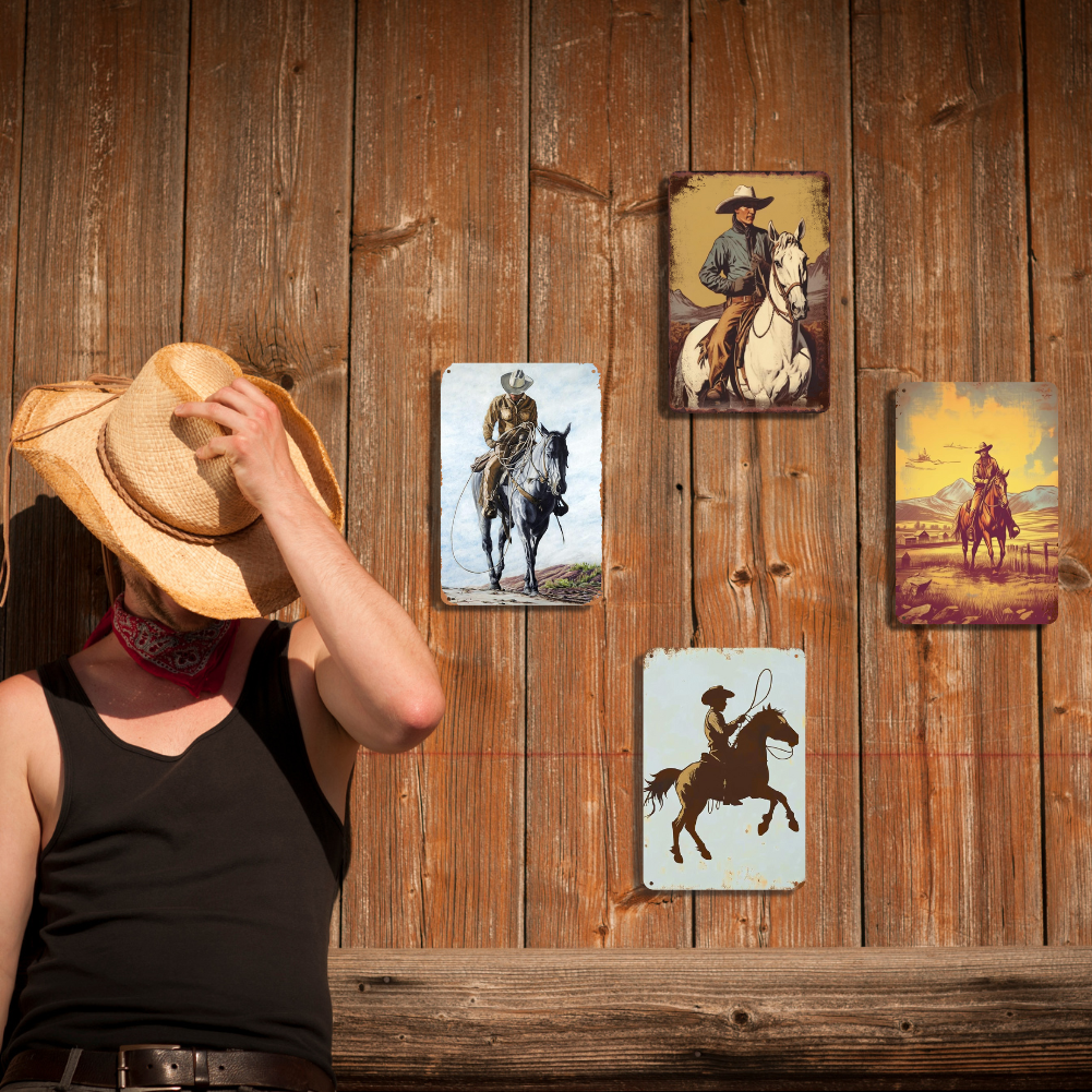 4PCs-Cowboy on Horseback