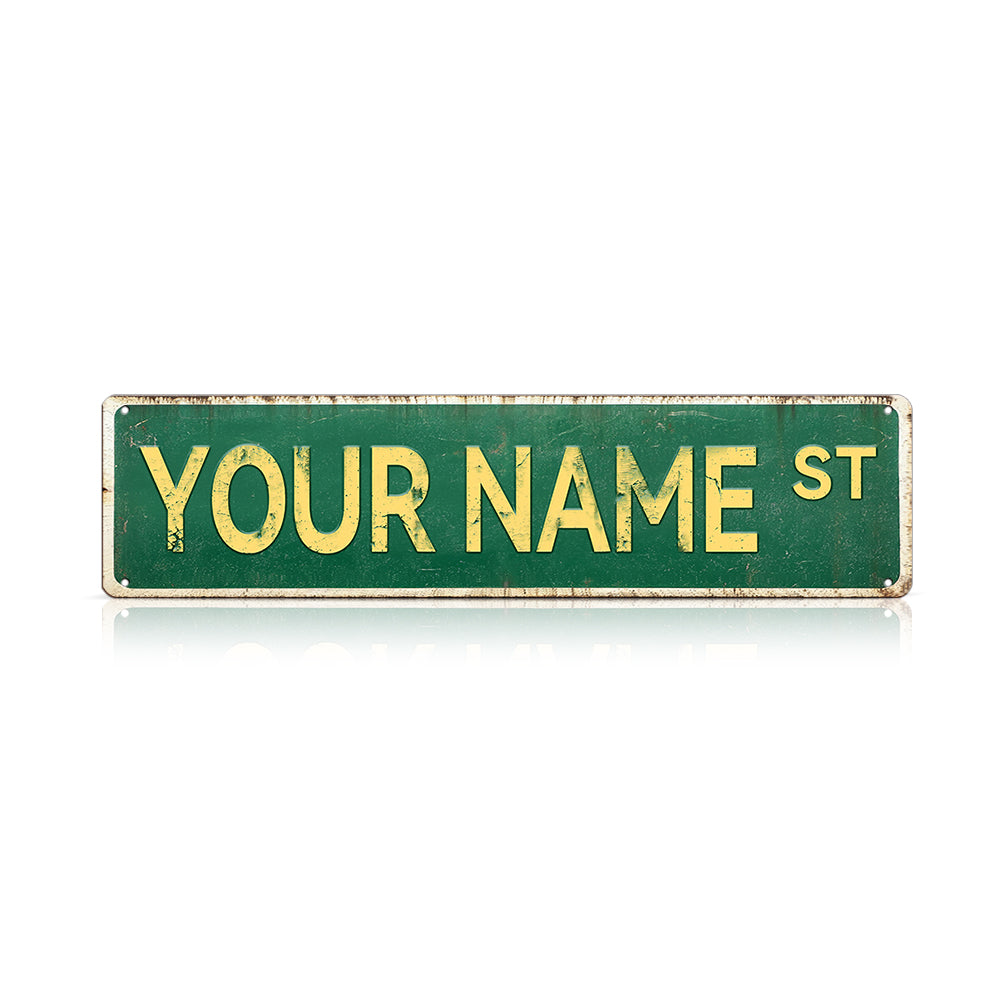 Custom Funny Spanglish Vintage Wall Decor - Your Name.st