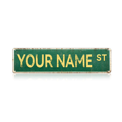 Custom Funny Spanglish Vintage Wall Decor - Your Name.st