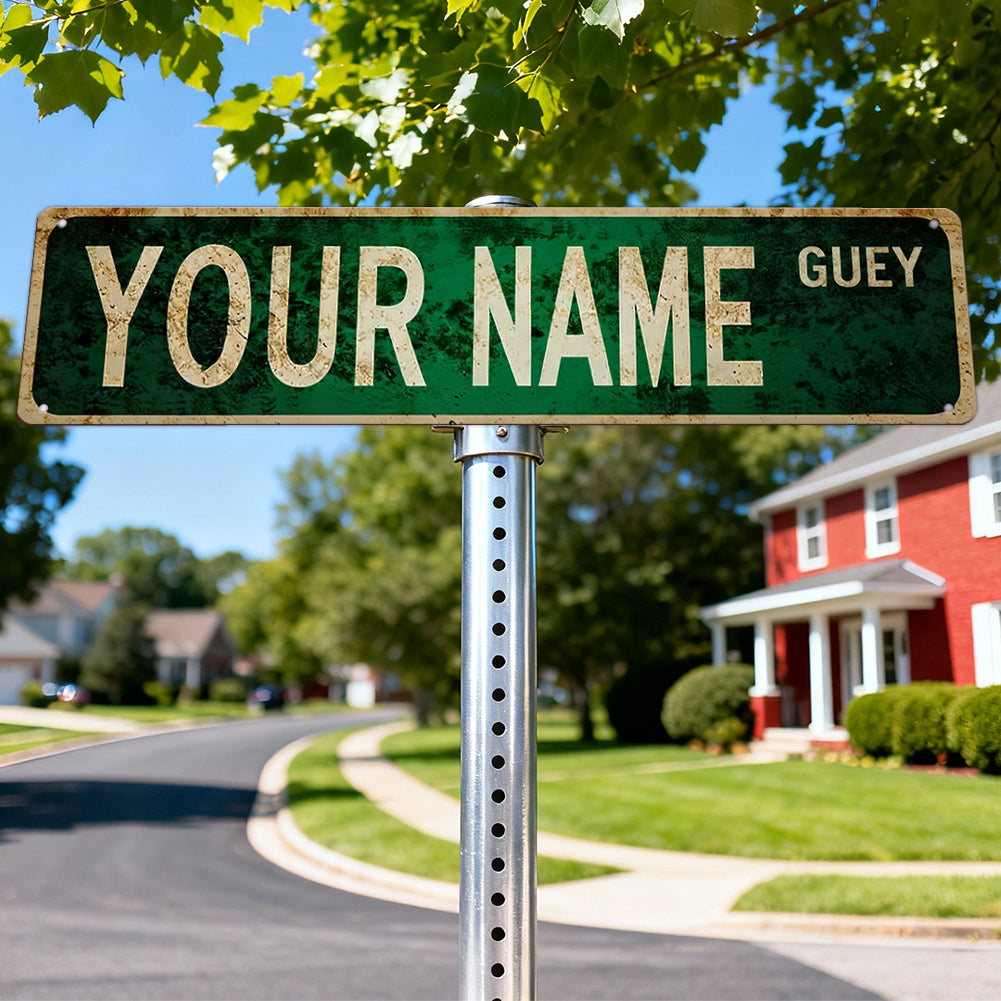 Custom Funny Spanglish Vintage Wall Decor - YOUR NAME.Güey