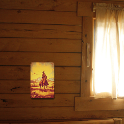 Stylized Cowboy on Horseback