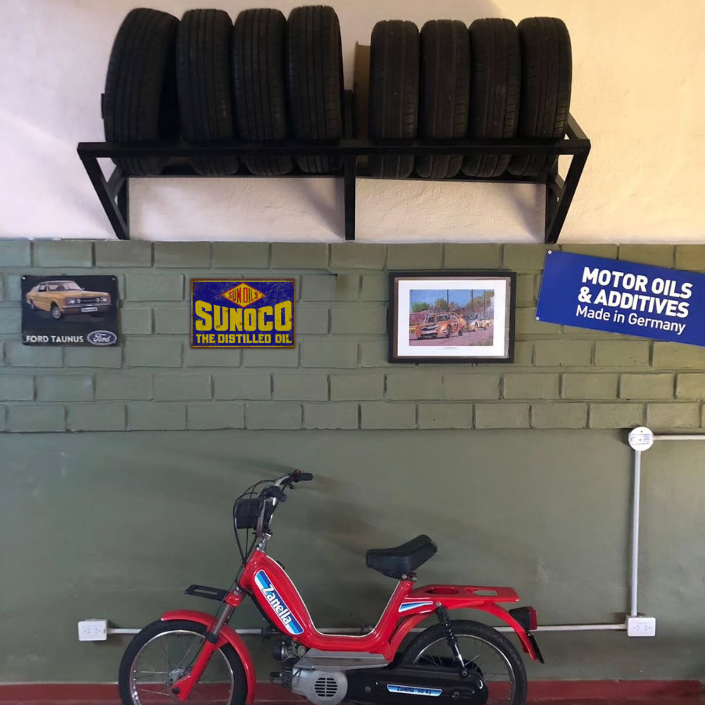 Sunoco Distilled Oil Vintage Tin Sign – Retro Garage