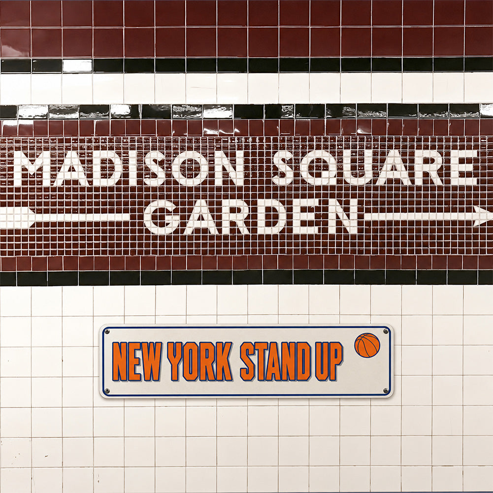 New York Stand Up Metal Sign – 27 Years Later NBA Finals Fan Wall Decor