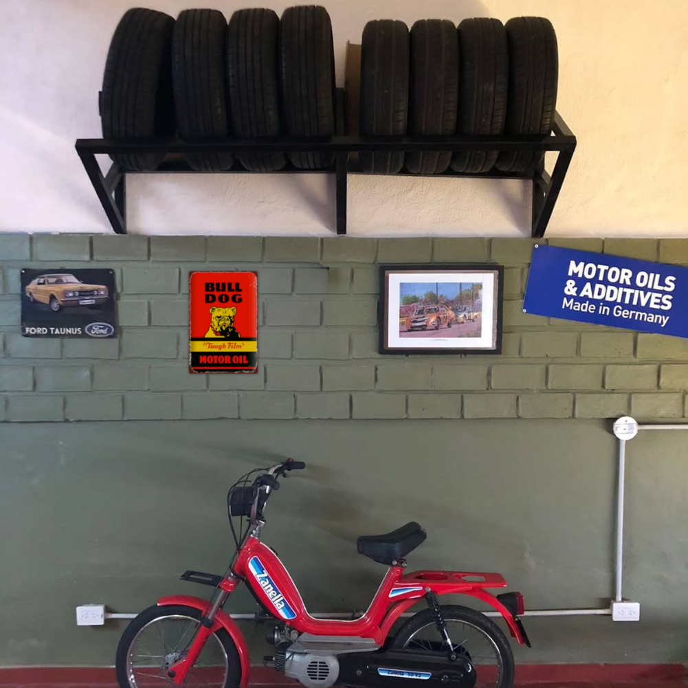 Bulldog Motor Oil Vintage Tin Sign