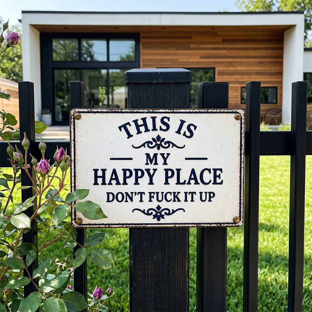 Funny Garden Fence & Patio Decor - This Is My Custom Text Don’t Fuck It Up