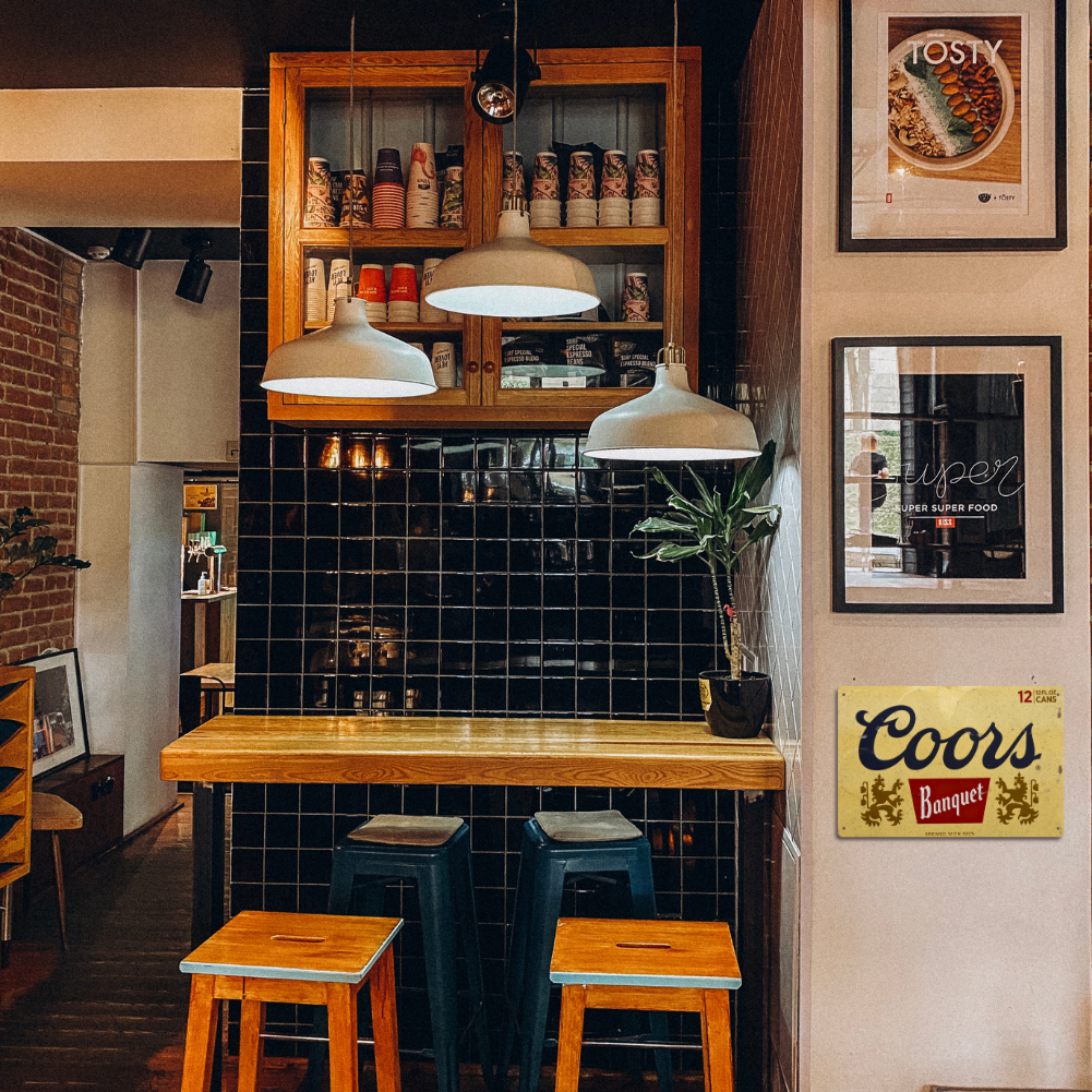 Coors Banquet Vintage Metal Sign