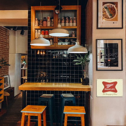 Miller High Life Vintage Metal Sign