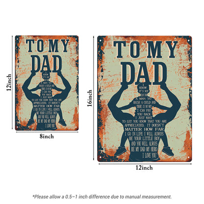 To My Dad – Vintage Metal Tin Sign