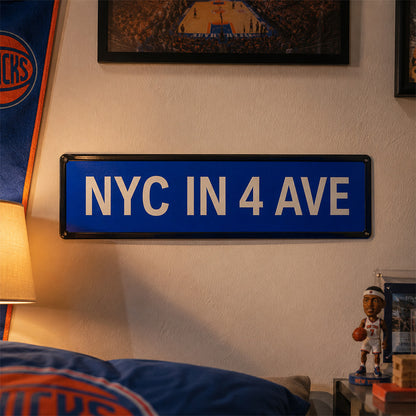 NYC in 4 Ave Metal Sign – 27 Years Later, New York Stand Up