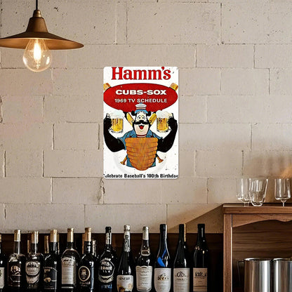 Hamm's Beer 1969 Cubs-Sox Schedule