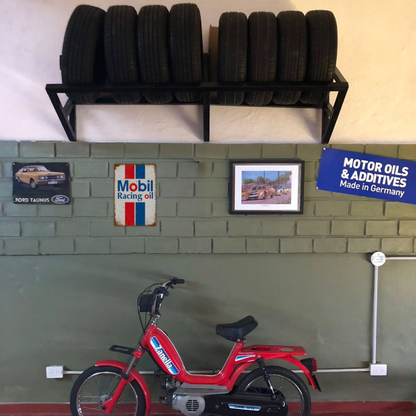 Mobil Racing Oil Vintage Tin Sign