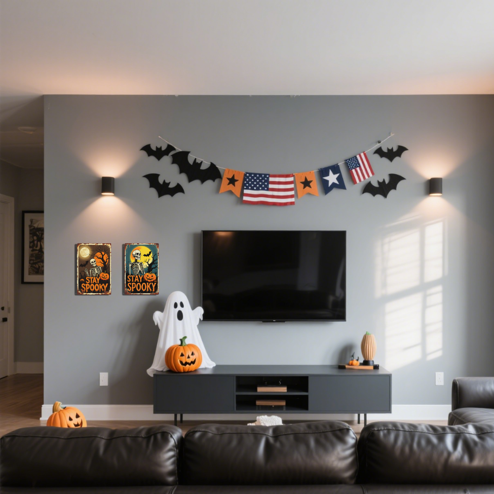 2pcs - Stay Spooky Blue Night & Autumn Moon
