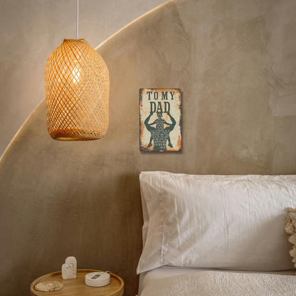 To My Dad – Vintage Metal Tin Sign