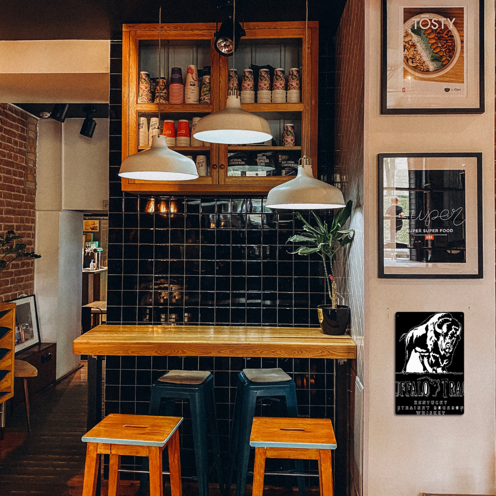 Buffalo Trace Kentucky Bourbon Vintage Metal Sign