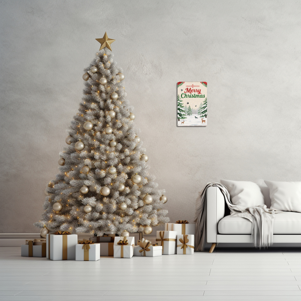 Merry Christmas – Retro Holiday Wall Decor