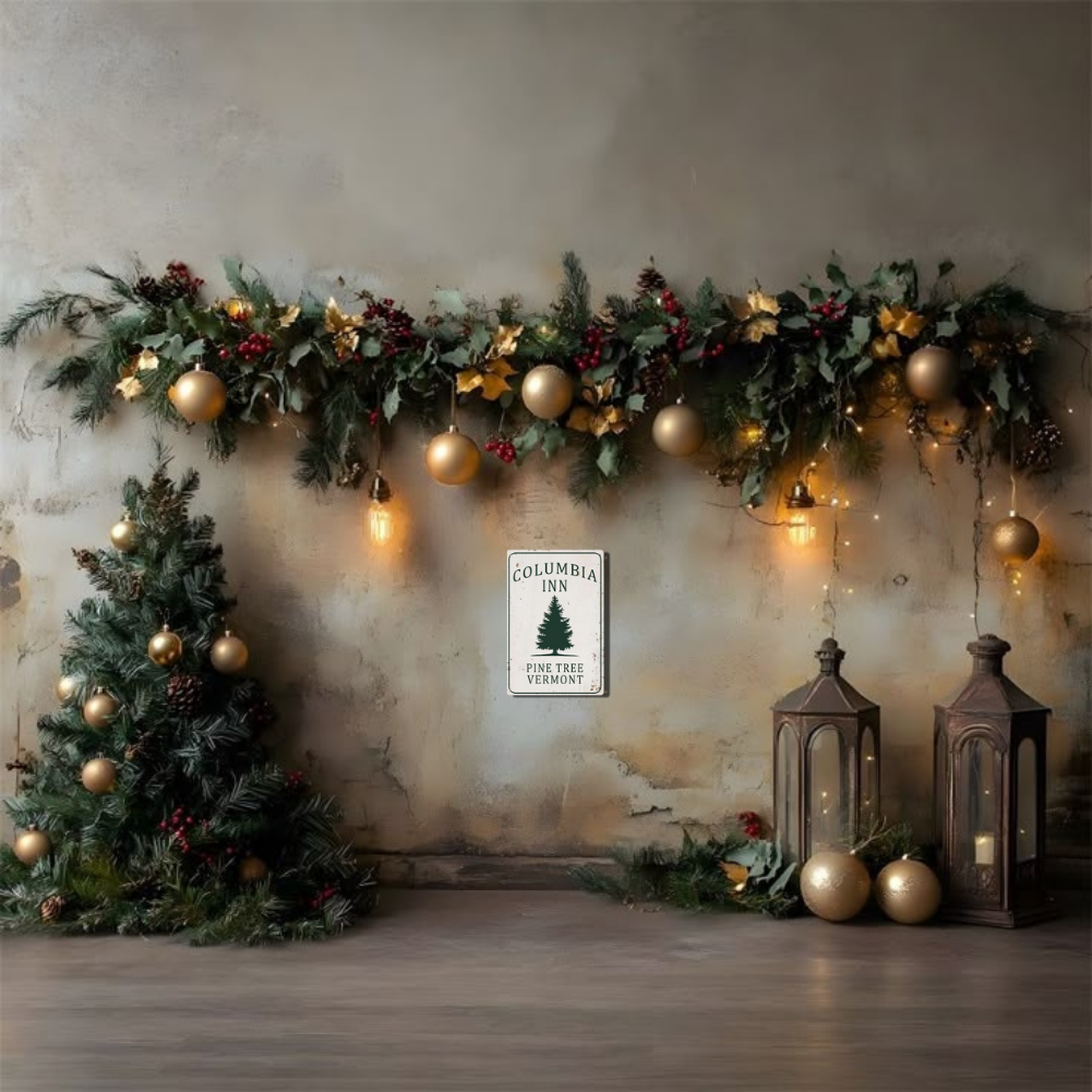 "Columbia Inn Pine Tree Vermont" White Christmas