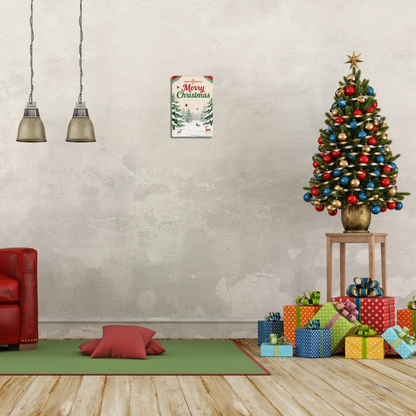 Merry Christmas – Retro Holiday Wall Decor