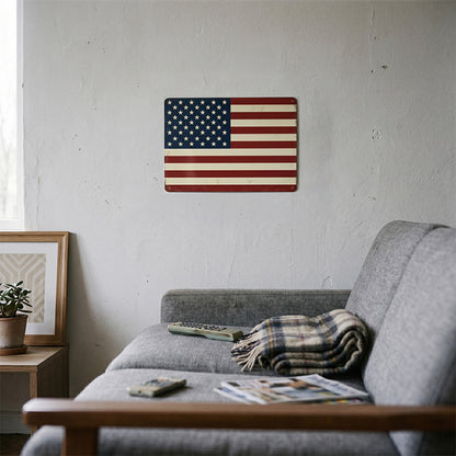 American Flag Metal Sign - 12 x 16 Inch