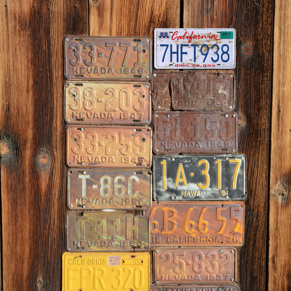California 7HFT938 - Tin License Plate Sign(6*12Inch)