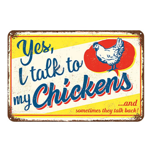 Yes, I Talk to My Chickens