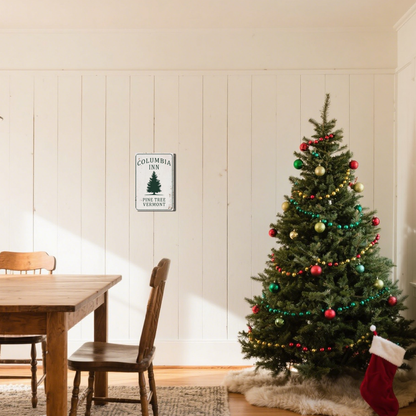 "Columbia Inn Pine Tree Vermont" White Christmas