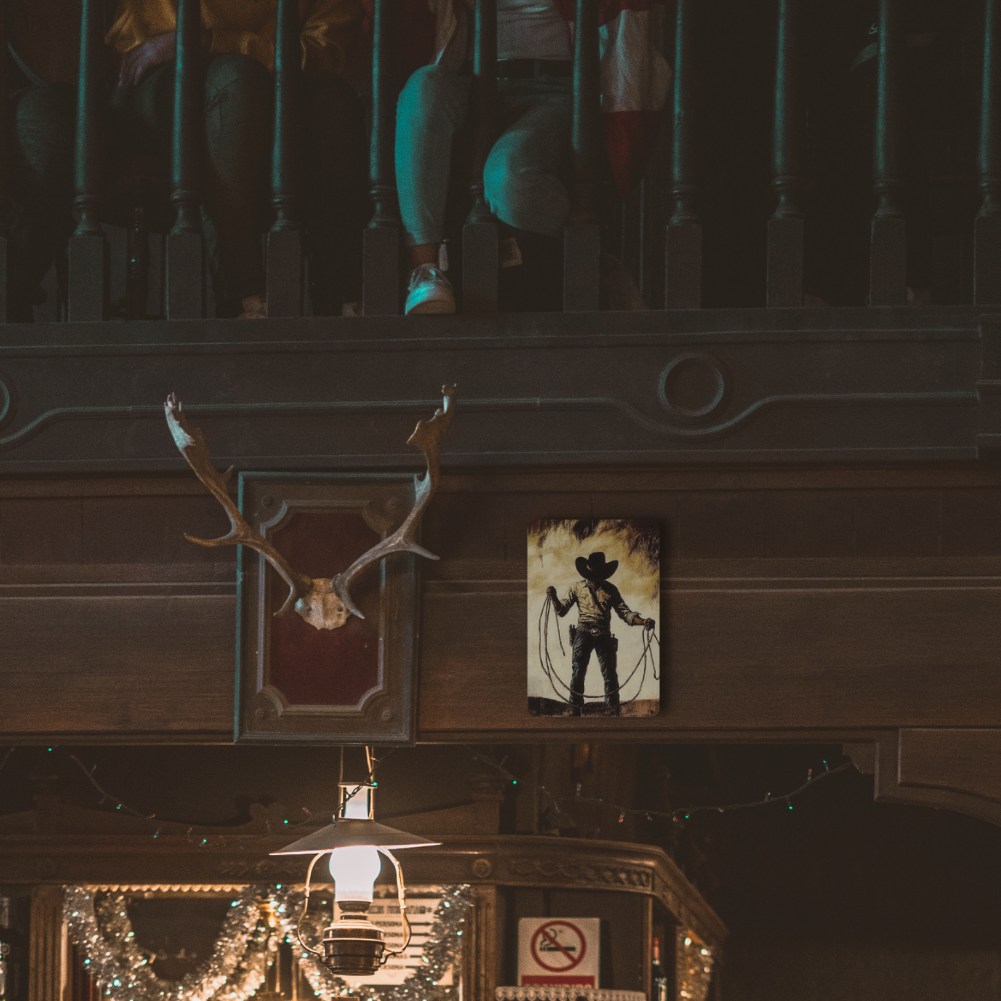 Lone Cowboy Silhouette
