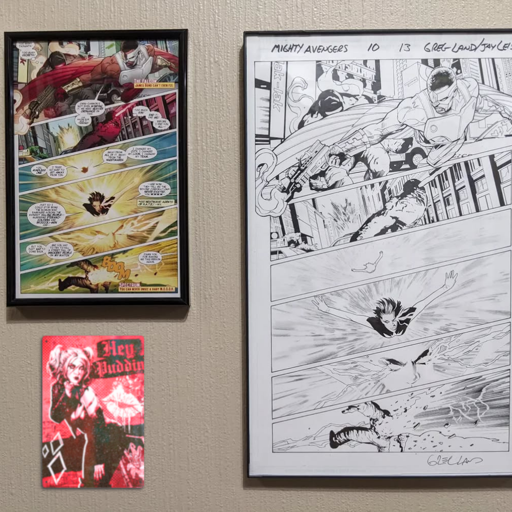 Harley Quinn 'Hey Puddin' Tin Sign – Red & Black Punk Art