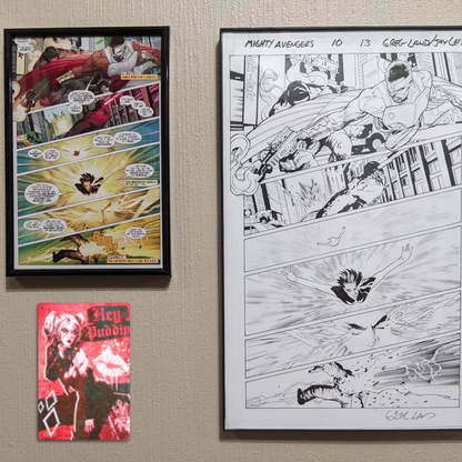 Harley Quinn 'Hey Puddin' Tin Sign – Red & Black Punk Art