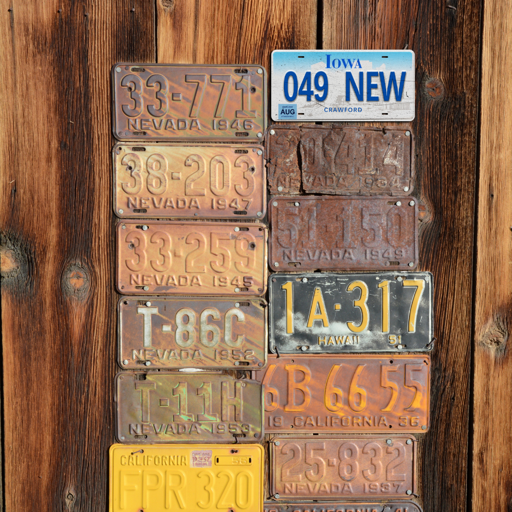 Iowa 049 NEW - Tin License Plate Sign(6*12Inch)
