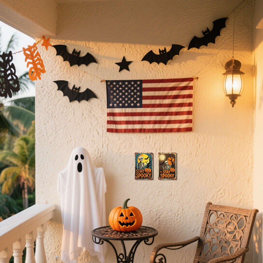 2pcs - Stay Spooky Blue Night & Autumn Moon