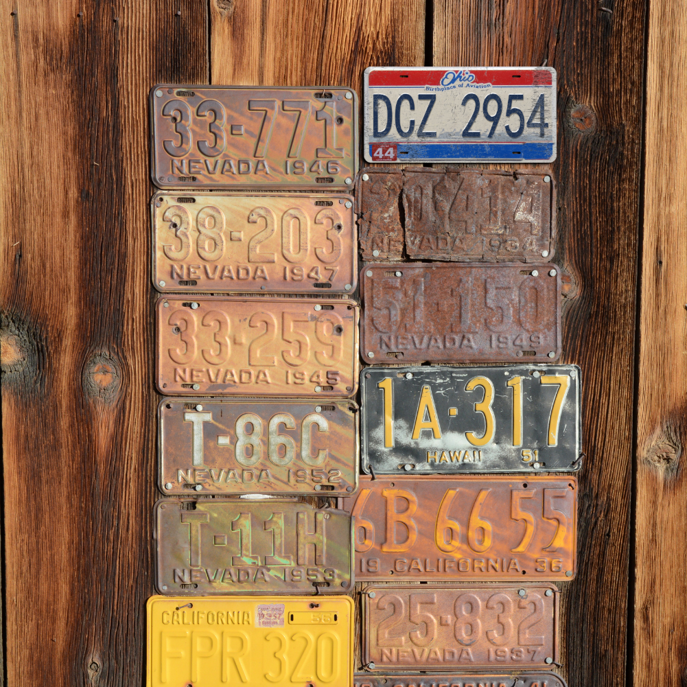 Ohio DCZ 2954 - Tin License Plate Sign(6*12Inch)