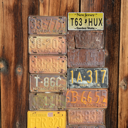 New Jersey T63 HUX - Tin License Plate Sign(6*12Inch)