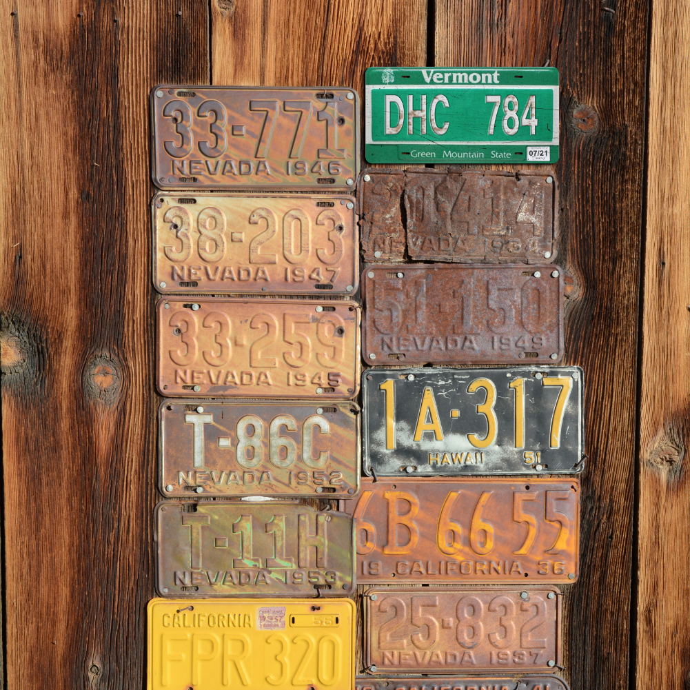 Vermont DHC 784 - Tin License Plate Sign(6*12Inch)
