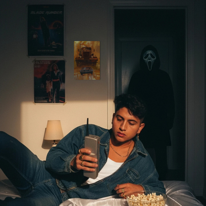 Duel Truck vs. Car Retro Tin Sign