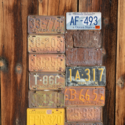 Rhode Island AF-493 - Tin License Plate Sign(6*12Inch)