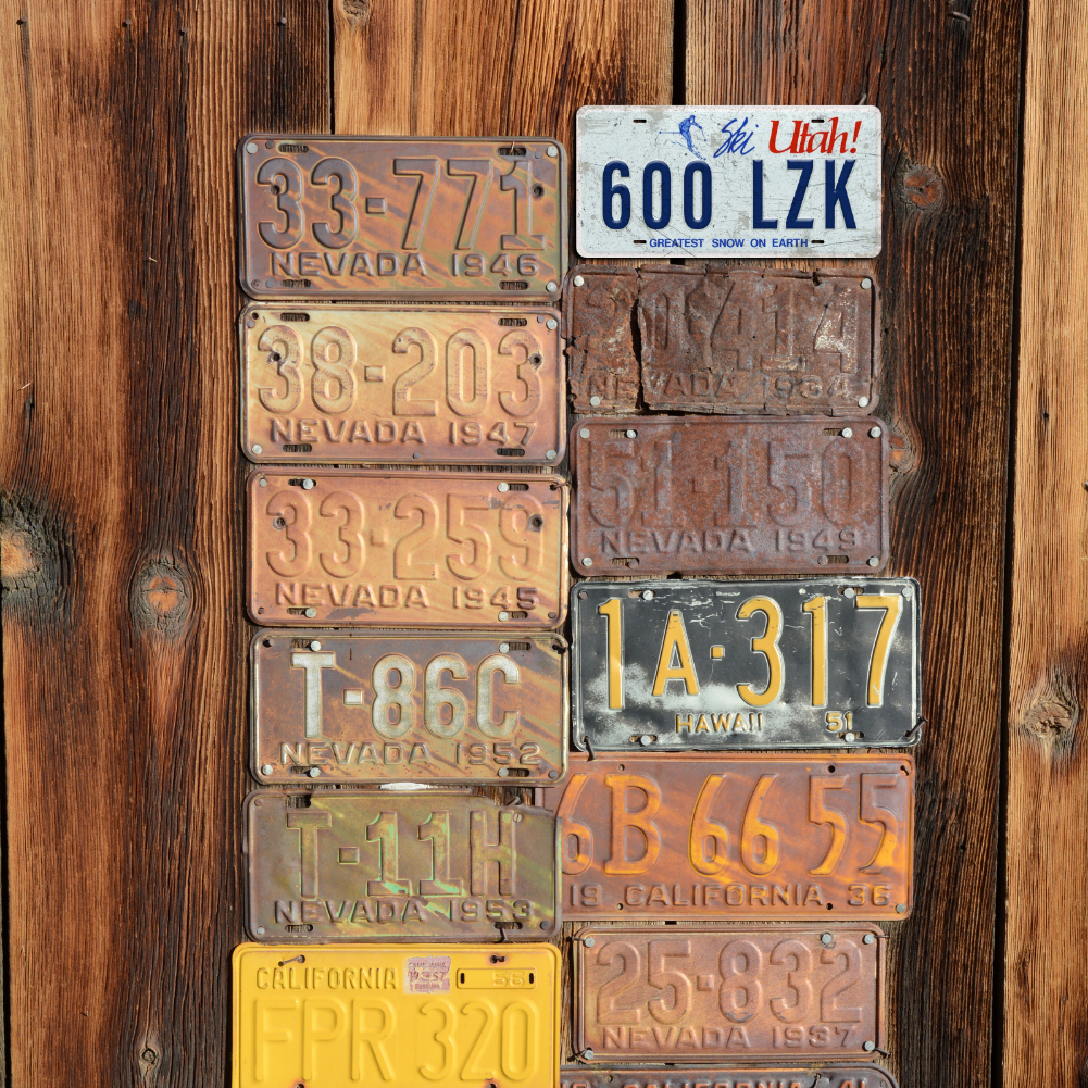 Utah 600 LZK - Tin License Plate Sign(6*12Inch)