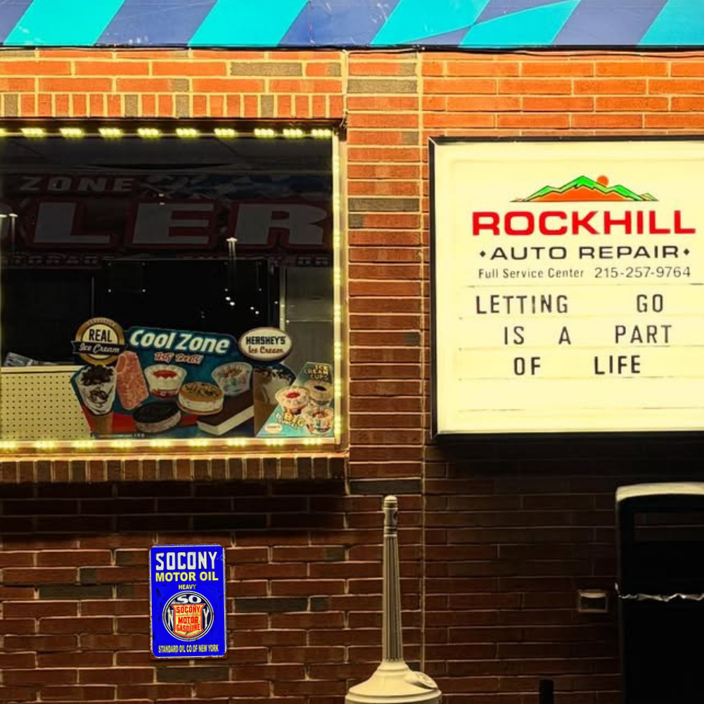 SOCONY Motor Oil Vintage Tin Sign