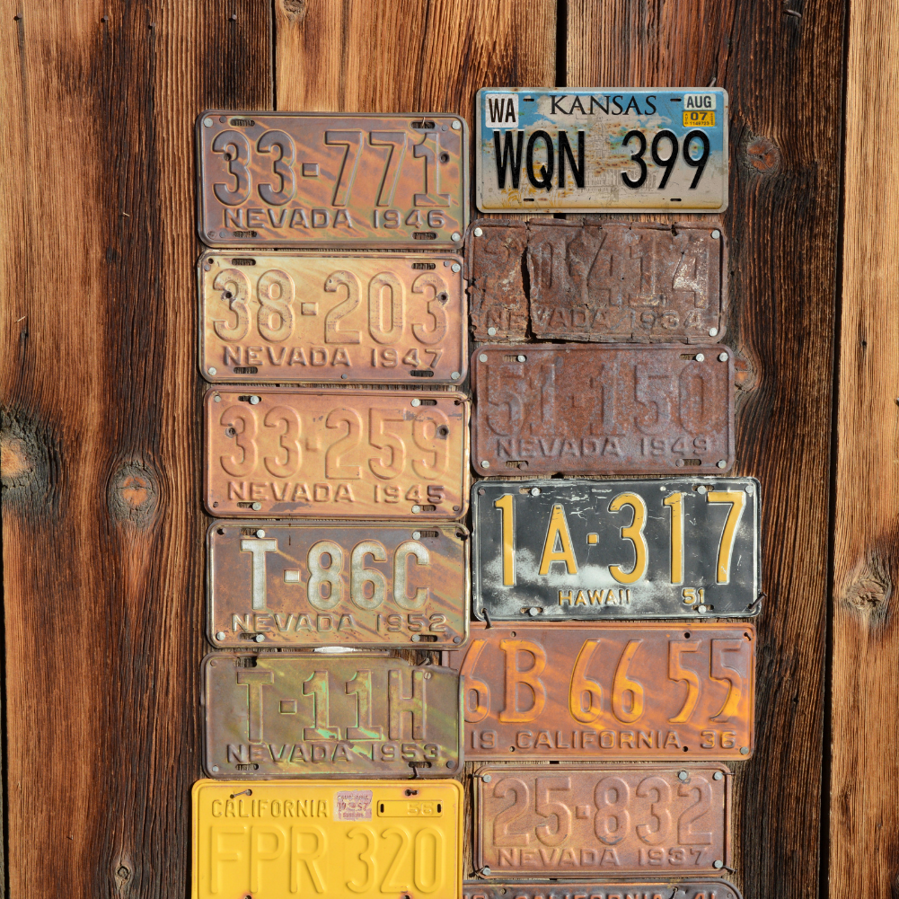 Kansas WQN 399 - Tin License Plate Sign(6*12Inch)