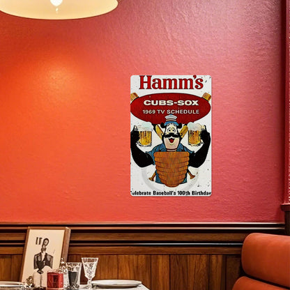 Hamm's Beer 1969 Cubs-Sox Schedule